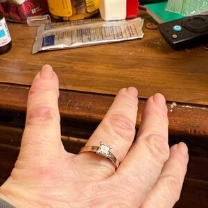 14k gold 1/2 c diamond ring